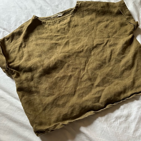 Elizabeth Suzann Georgia Tee in Midweight Linen - Picture 2 of 4